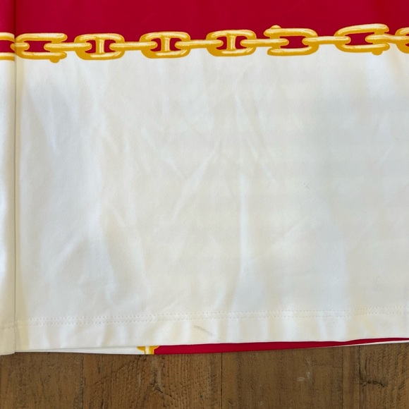 j.mclaughlin Sophia Sheath Dress XL Nautical Chain Preppy Red And White NWT - Picture 9 of 12